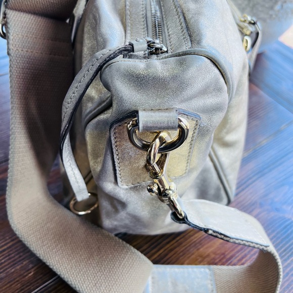 100% Auth Dolce Gabbana Golden Box Satchel Distressed Leather Shoulder Bag - Picture 9 of 12